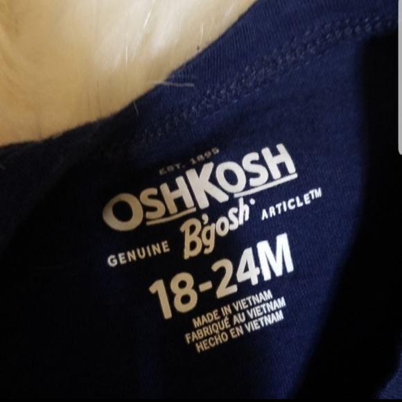 3/$10 OSHKOSH | Long Sleeves Shirt 18-24M Blue - Picture 3 of 5
